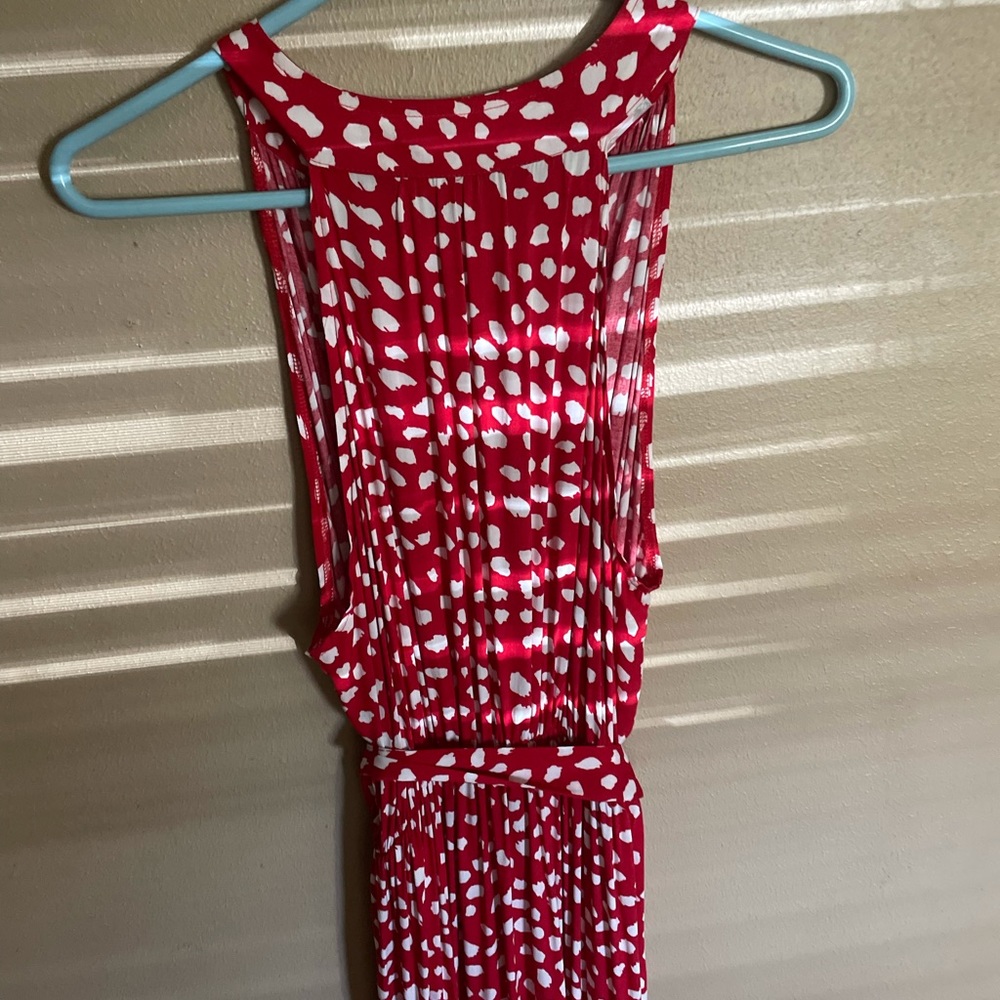 C+D+M polka dot long dress-sz M